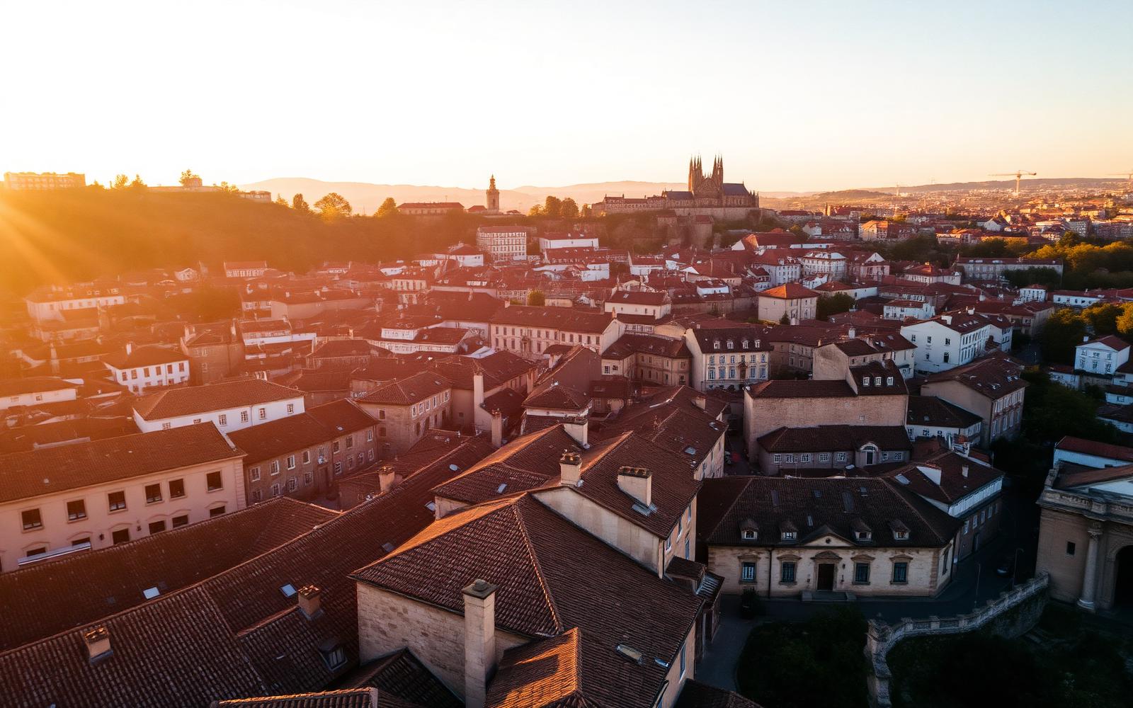 Cidade de Braga ao amanhecer